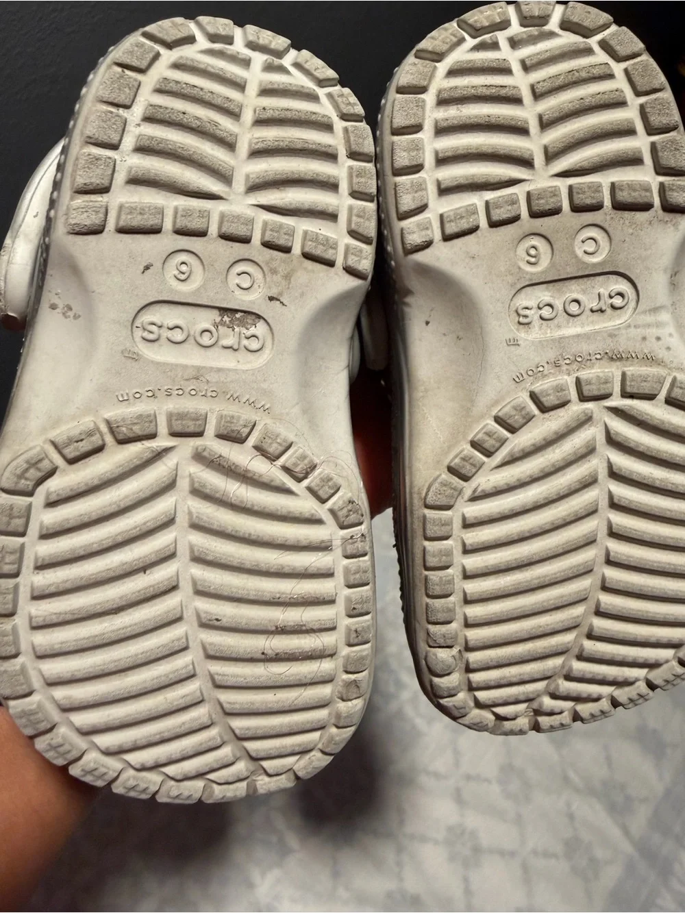 Crocs Classic Clogs for Kids in Metallic Silver